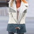 thumbnail image 1 of LSLJS Women's Fashion Long Sleeve Pocket Plush Button Coat, 1 of 5