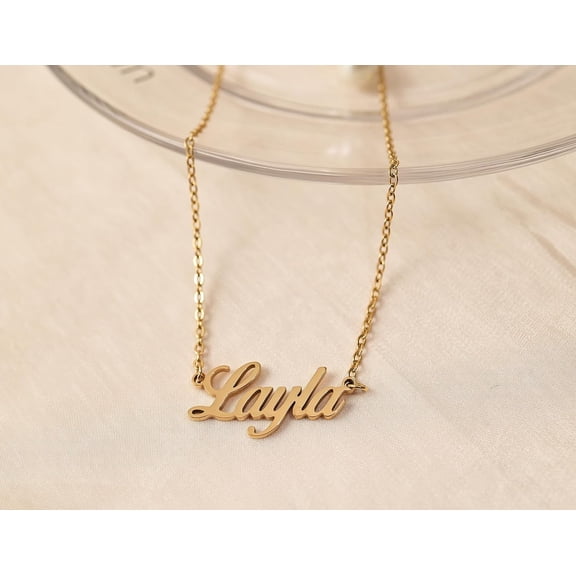 Custom Name Necklace Personalized Silver Gold Customized Women Name Jewelry Stainless Steel[o5062]