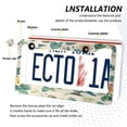 thumbnail image 3 of Aluminum License Plate Frame 2 Pack Car Exterior Accessory Car Tag Holder for Front Rear Plates Cars Decor Colorful Turtles and Birds Pattern, 3 of 7