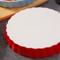 thumbnail image 3 of Pizza Baking Pan Ceramic Household Oven Microwave Oven Special Plate Baking Cake Mold High Temperature Resistant Cheese Rice Plate, 3 of 3