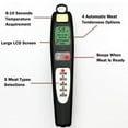 thumbnail image 6 of Electronic Digital Pyrometer Temperature Measurement Device for Home Cooking and Barbecue Use with Large LCD Display and Pre-Set Meat Settings for Accurate Cooking Control, 6 of 6