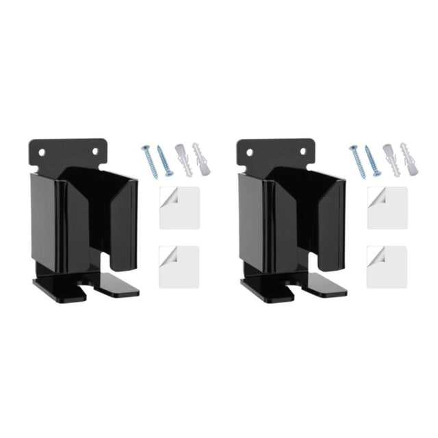 Billuyoard Práctico soporte negro para afeitadora para hombres, fácil instalación, colgador para afeitadora limpio y ordenado, soporte para negro 2Conjunto