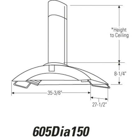 Monogram - 37" Convertible Range Hood - Stainless Steel