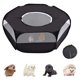 thumbnail image 1 of Corralito de animales pequeños, malla transpirable con cremallera visual, jaula para mascotas, valla de ejercicio impermeable plegable para gatitos, cachorros, conejos, hámsteres Adepaton 220919-1, 1 of 9