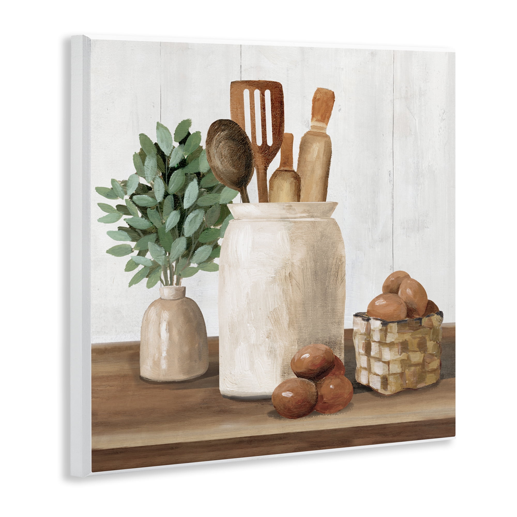 Stupell Industries Country Kitchen & Eggs Wall Plaque Art, design by White Ladder