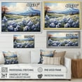 thumbnail image 4 of Designart "Blue Bonnets Allure In Mountains" Blue Bonnets Floater Framed Canvas Wall Art, 4 of 5
