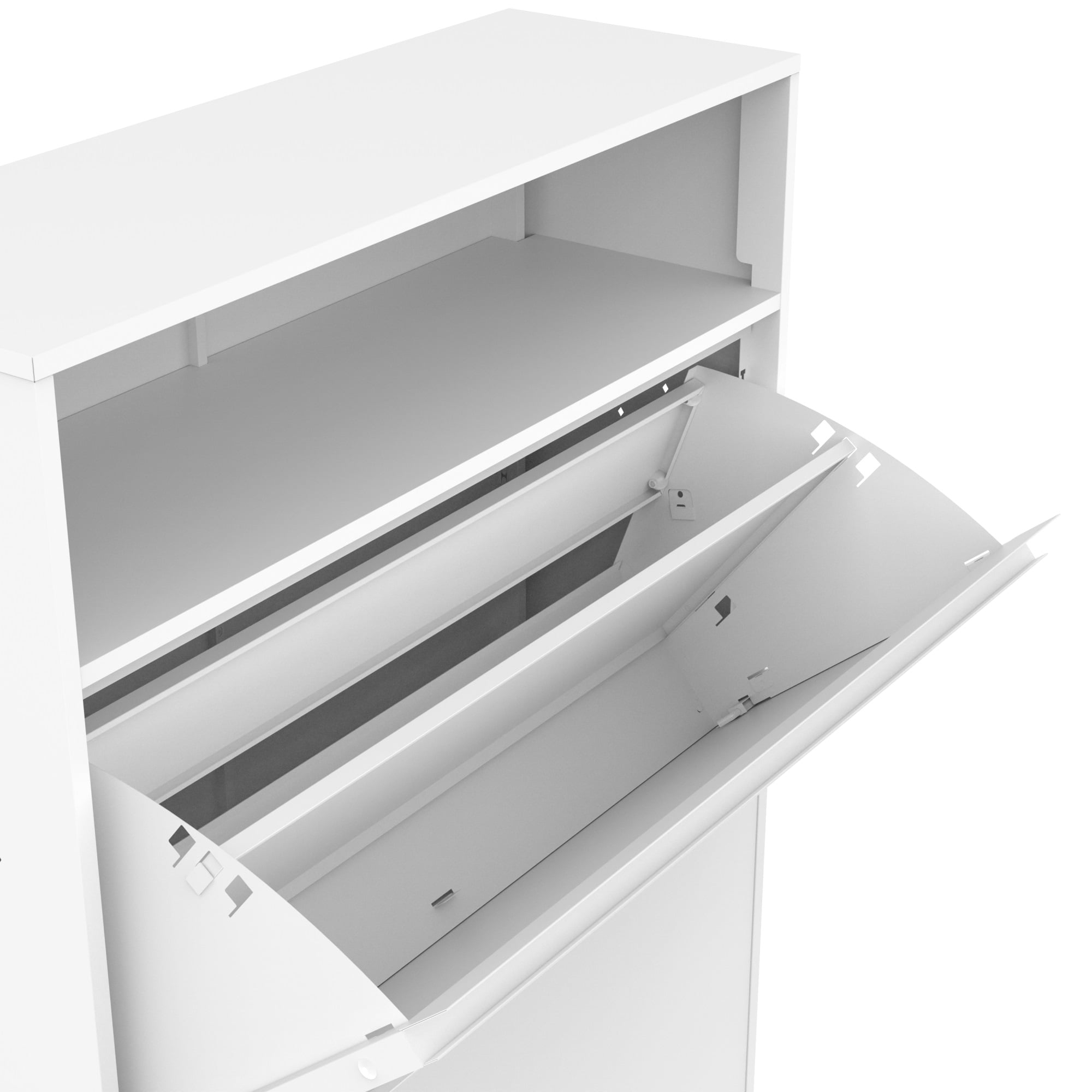 Resenkos Shoe Storage Cabinets, Free Standing Shoe Organizer with 2 Flip Drawers, Freestanding Hidden Shoe Cabinet for Entryway, White Resenkos Shoe Storage Cabinets, Free Standing Shoe Organizer with 2 Flip Drawers, Freestanding Hidden Shoe Cabinet for Entryway, White