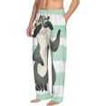 thumbnail image 2 of Bingfone Cute Raccoon Mens All Over Print Sleep Pajama Pants-Small, 2 of 9