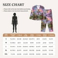thumbnail image 4 of Pajamas for Women Sets, Pink Sky Sunflower Skull Lounge Sets Long Sleeve Button Down Night Shirts Sleepwear Pjs, 4 of 6