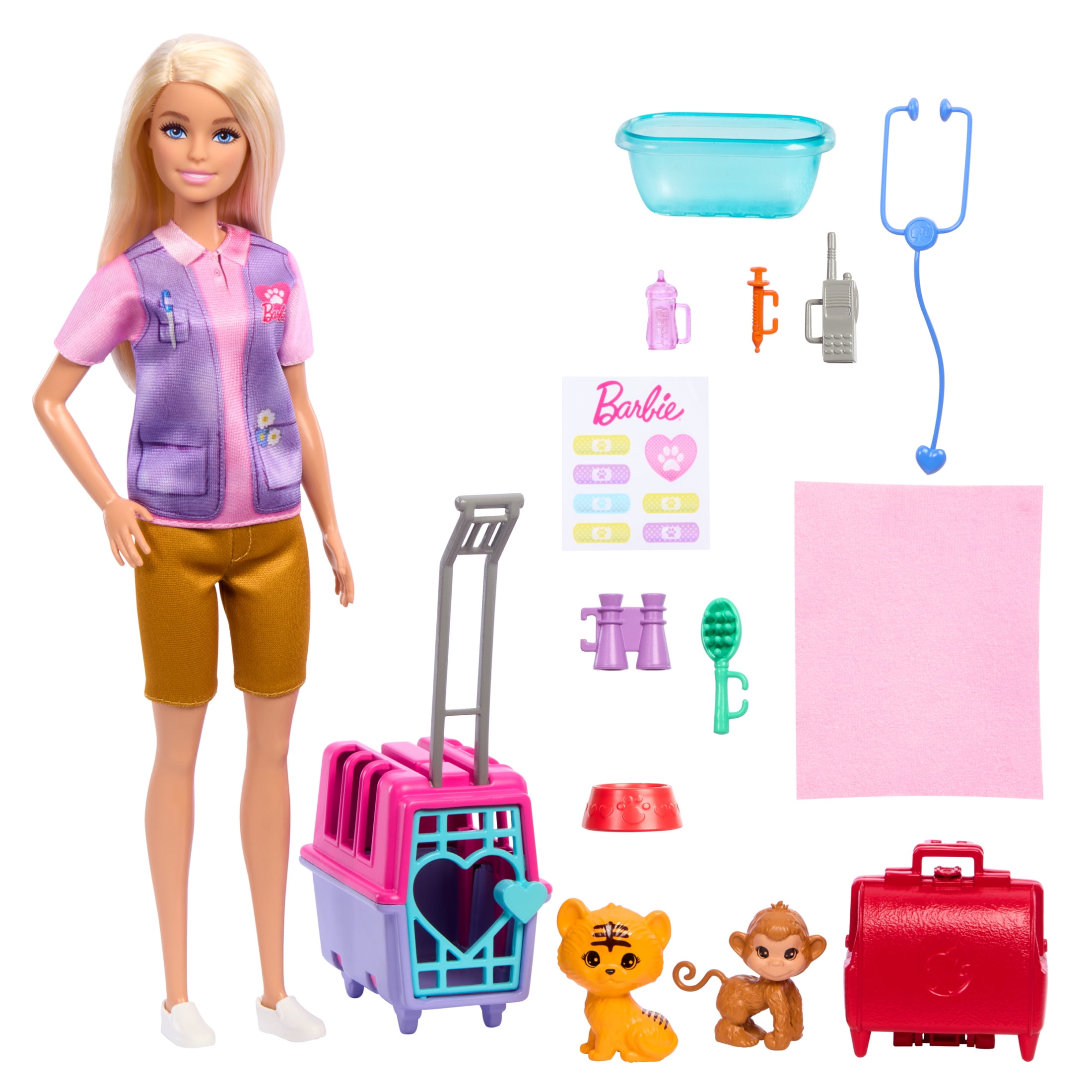 Barbie Careers Animal Rescue & Recovery Playset with Blonde Doll [Walmart Exclusive]