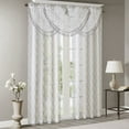 thumbnail image 5 of Madison Park Curtains Diamond Pattern 38 x 46 Modern Curtain Sheer Window Scarf White, 5 of 5