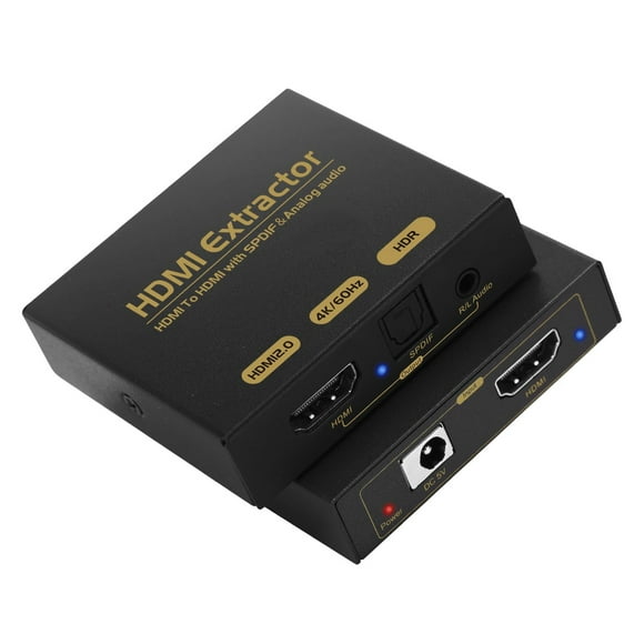 4K HDMI Audio Extractor and Adapter with Optical and 3.5mm Outputs