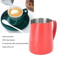 thumbnail image 4 of 480ML Coffee Milk Frother Jug 304 Stainless Steel Latte Cup with Scale Line Exquisite Frothing Pattern Point Mouth Design Large Capacity Milk Coffee Maker for Latte Art, 4 of 7
