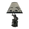 thumbnail image 2 of Elephants on Expedition Sculptural Table Lamp w/Decorative Shade, 2 of 4