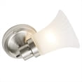 thumbnail image 3 of Aplique de Pared Tradicional de 1 Luz Regulable para Interiores con Vidrio Esmerilado para Baño, Dormitorio y Pasillo., 3 of 6