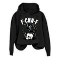 thumbnail image 4 of Womens Crewneck Oversized Hoodies Graphic Printed Long Sleeve Hooded Sweatshirts Casual Loose Pullover Tops Fall Clothes, 4 of 4