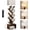 Rustic Brown (With Remote Control), variant on 6 Tier Tree Bookshelf with Light, Narrow Bookcase Tower, Tall Floor Standing Book Shelf Organizer with Storage Cabinet for Living Room, Bedroom and Home Office, White