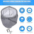 thumbnail image 2 of Ev Charger Port Cover Waterproof Rain Cover Snow Rain Sun Dust Protection Cover For Most Electric Cars Charger, 2 of 5