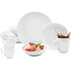 thumbnail image 1 of Set Vajilla de Porcelana, 16 piezas para 4 personas, Diseño Minimalista Blanco, 1 of 7