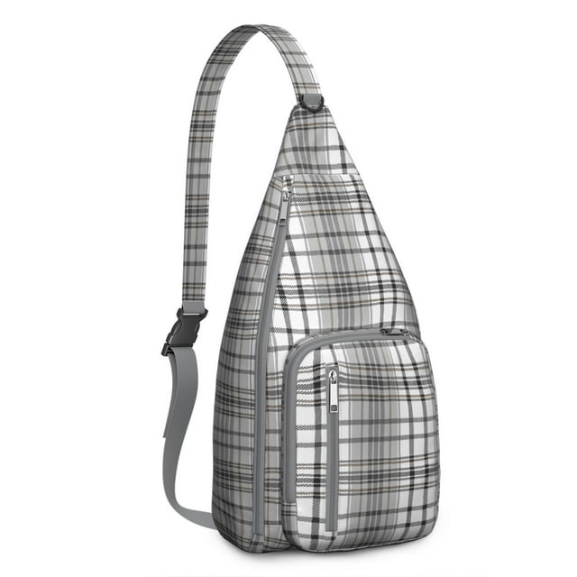 Sac à Dos à Bandoulière Classique à Carreaux Buffalo - Sac Bandoulière à Carreaux Rouges et Noirs, Sac à la Mode pour les Voyages d'Hiver