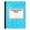 Blue, variant on Sewn Binding Wide Ruled Notebook, 100 Sheets, Marble Cover, Composition Size, Solid Paper (Red)