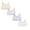 Pink 1PCS & Purple 1PCS & White 1PCS & Light Yellow 1PCS, variant on XEGLSBU 4 Pack Girls Seamless Sports Bra Training Crop Top Soft Comfortable Breathable Underwear for Tween Size9-10 Years