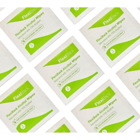 Alcohol wipes (1 box) - 100 pieces. Each piece is individually packaged. These are emergency alcohol cotton swabs for treating cuts and abrasions; suitable for general cleaning.