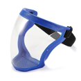 thumbnail image 1 of visera de protección de cara completa hd máscara de cara completa transparente cubierta transpirable a prueba de salpicaduras de aerosol transparente / para adultos / azul kaili Sencillez, 1 of 4