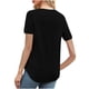 thumbnail image 5 of Sudaderas con capucha para mujer,Blusa de encaje con escote en V para mujer, informal, de manga corta, de poliéster, holgada, para uso diario, sopatenor, 5 of 9