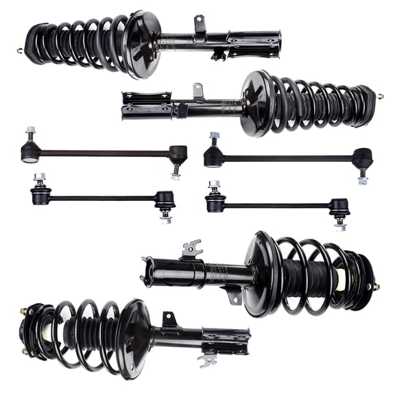 ECCPP Front/Rear Strut Spring Assembly, Stabilizer Bar Link Kit Fit for 1997 1998 1999 2000 2001 for Lexus ES300, 1997 1998 1999 2000 2001 2002 2003 for Toyota Avalon Set of 8