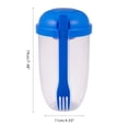 thumbnail image 3 of Botella de plástico para almacenar alimentos Jadeshay recipiente para ensaladas frescas 1000 ml, 3 of 12