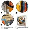 thumbnail image 3 of Designart "Modern Robot Pop Art wall art IV" Abstract Floater Framed Canvas Art Print, 3 of 7