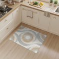 thumbnail image 2 of ODIKA 3'x5' Washable Area Rug Bathroom Ash Flowing Brushstroke Composition Entryway Bedrooms for Hallway, Laundry Room, Non-Slip, Flatweave, Easy Care, 2 of 7