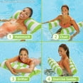 thumbnail image 3 of Open Box Aqua Monterey Water Inflatable 4-in-1 Pool Hammock Floating Lounger, 3 of 12