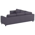 thumbnail image 3 of The Dense Durable Cotton Karlstad Corner Sofa Cover ( 2+3 / 3+2 ) Replacement, is Custom Made for IKEA Karlstad Sectional Slipcover Replacement (Pure Dark Gray), 3 of 4