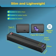 Wireless Tattoo Transfer Stencil Printer, Rechargeable Tattoo Printer, Artists & Beginner Friendly, Portable 1.3lb Tattoo Thermal Copier Printer Compatible with Android, iOS & Windows