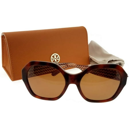 Tory Burch TY7120-165873-57 Women's Tortoise Frame Brown Lens Genuine Sunglasses
