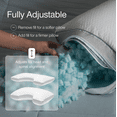 thumbnail image 3 of Coop Sleep Goods Eden Cool+ Cut-Out Adjustable Pillow King, Cooling Gel & Head Support, 3 of 10
