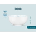 thumbnail image 5 of Juego de 6 tazones de sopa KoOk Ceramic, 600 ml, para cocina, color blanco, 5 of 5