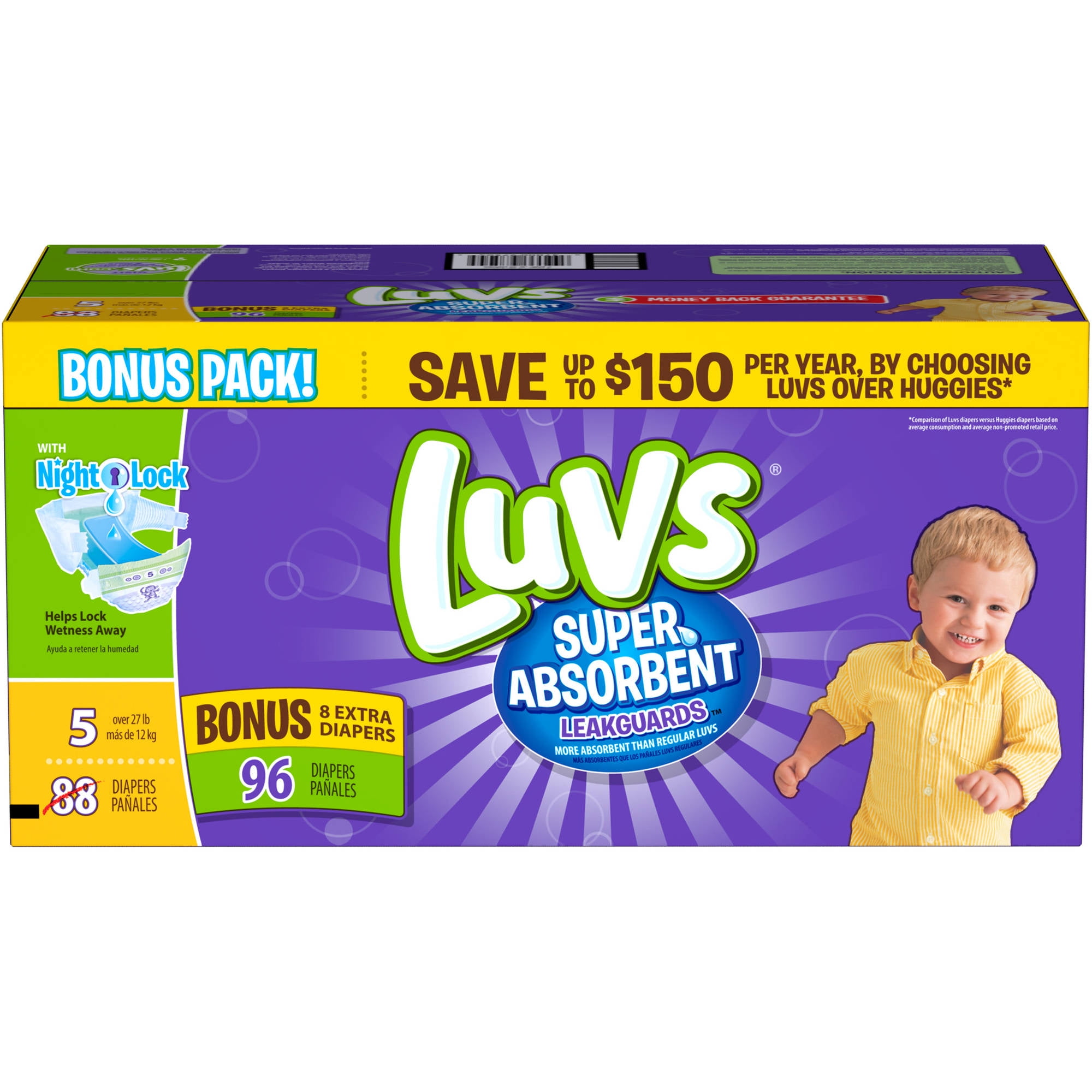 luvs diapers size 5 walmart