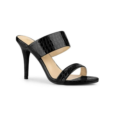 

Allegra K Women s Sandals Stiletto Heels Open Toe Slide Sandals