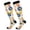 L110, variant on Football and Star Socks Women Men Knee High Sock