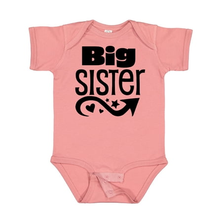 

Inktastic Big Sister- Arrow Stars Hearts Gift Baby Girl Bodysuit