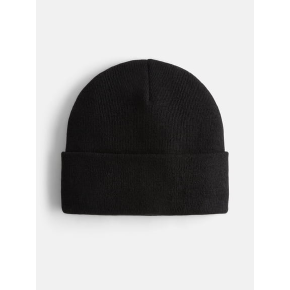 No Boundaries Women's Solid Ribbed Knit Beanie