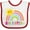 White and Red, variant on Inktastic Family Big Sister with Rainbow Girls Baby Bib