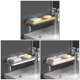 thumbnail image 5 of Estante de almacenamiento de pared para baño, organizador autoadhesivo, sin perforaciones, escurridor doméstico extraíble con colgador Almacenamiento y organización del hogar Azul amarillo Toystoory HA063243-01B, 5 of 6