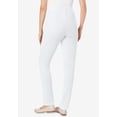thumbnail image 2 of Woman Within Plus Size Knit Hassle-Free Pull-On Elastic-Waist Pants, 2 of 5
