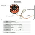 thumbnail image 6 of ZPAQI Snorkeling Finger Reel Diving Spool Finger Reel with Stainless Bolt Snap Hook, 6 of 13