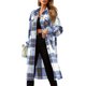thumbnail image 1 of Txlixc Chaqueta a cuadros para mujeres, chaqueta de bolsillo para adultos Txlixc  moda, 1 of 8