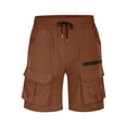 thumbnail image 4 of Liquidation de Shorts pour Hommes! Shorts Cargo pour Hommes Taille Élastique Course Randonnée Bermudas Longueur Genou Vêtements d'Été Décontractés avec Multiples Poches, 4 of 6